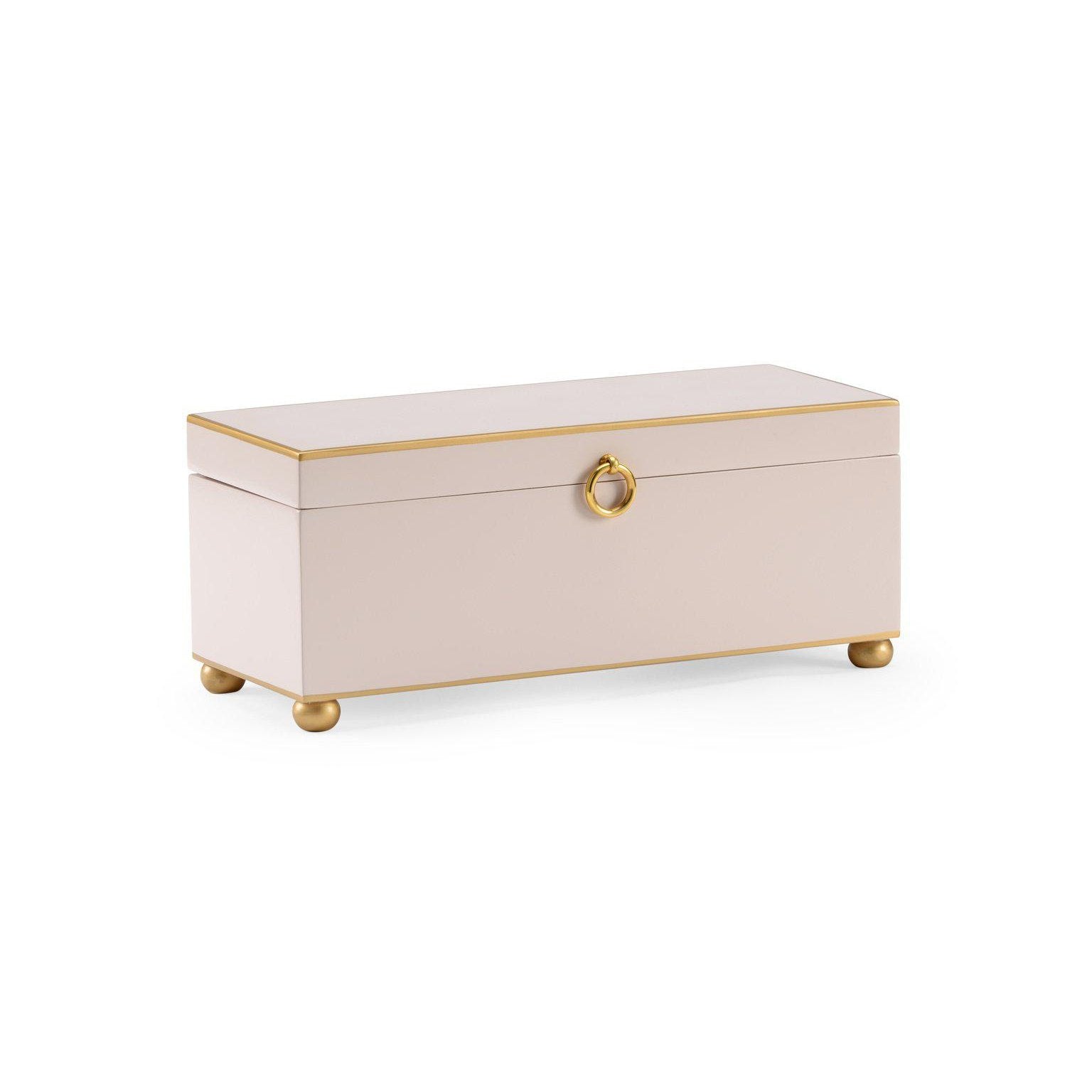 Rectangular Box with Gold Accents | Room Tonic