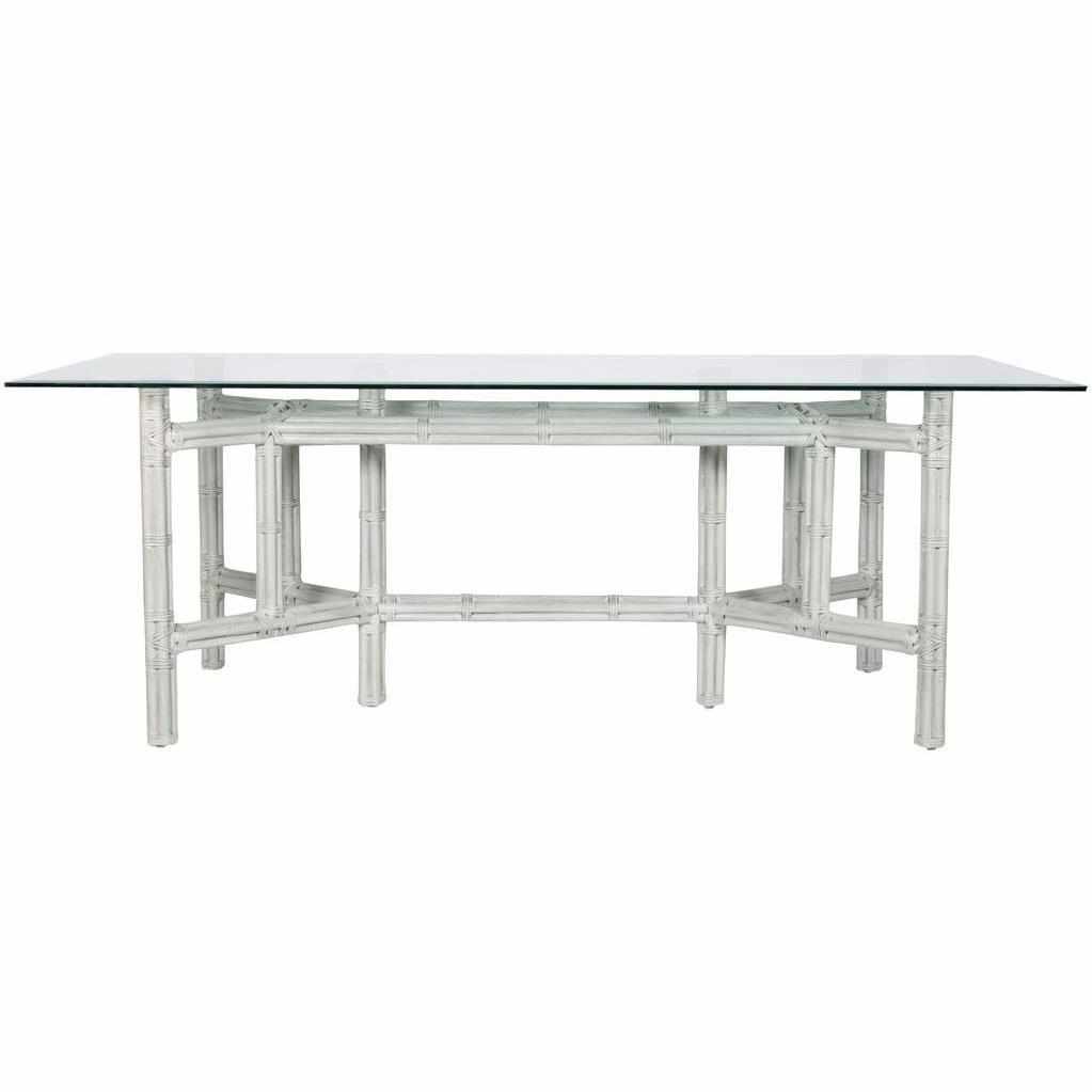 Rectangular Rattan Dining Table Base by David Francis Furniture
