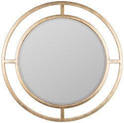 Round Beveled Gold Finish 36" Mirror by Cooper Classics