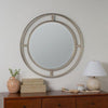 Round Beveled Silver Finish 36" Mirror by Cooper Classics