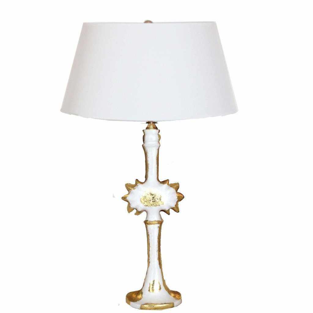 Salutation Lamp in White by Dana Gibson