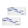 School of Fish Blue and White Sushi Trays (Set of 2) by Caskata