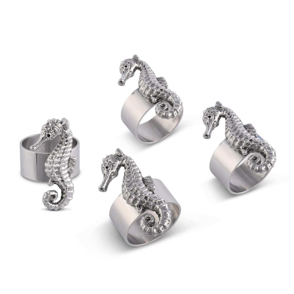 Sea Horse Napkin Rings - Set of 4 by Arthur Court