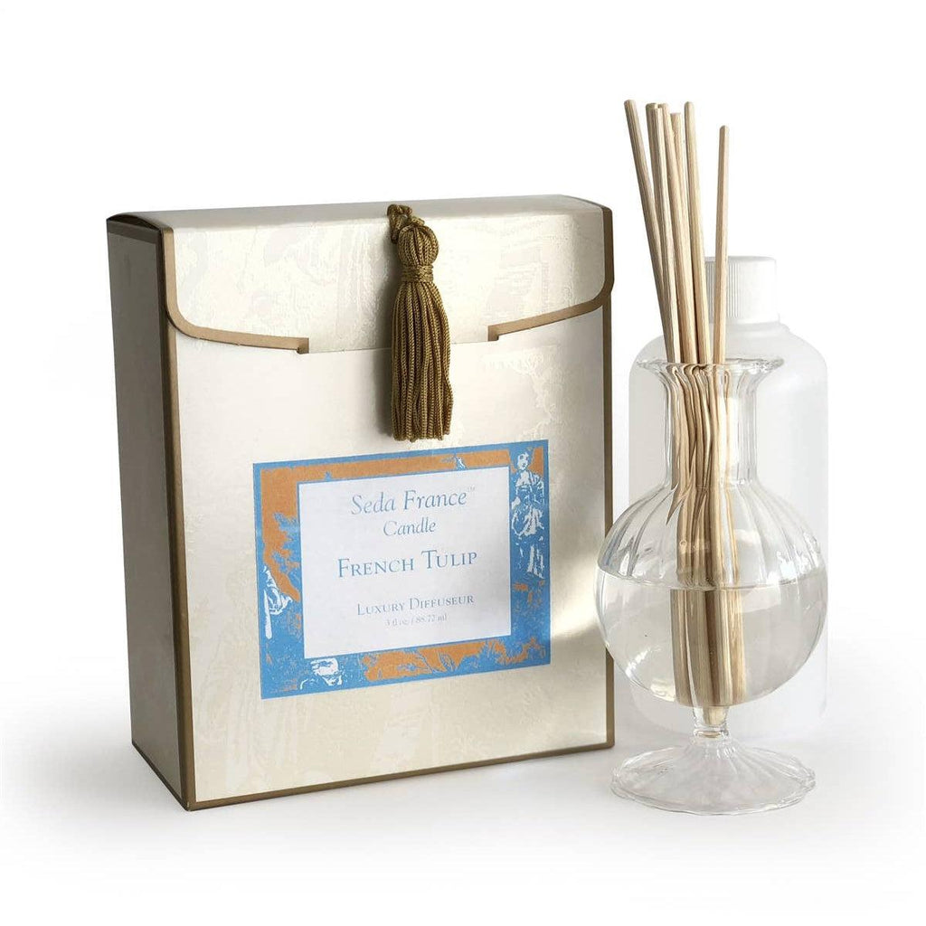 Seda France Candles - Mini French Tulip Classic Toile Diffuseur Set by Seda France Candles