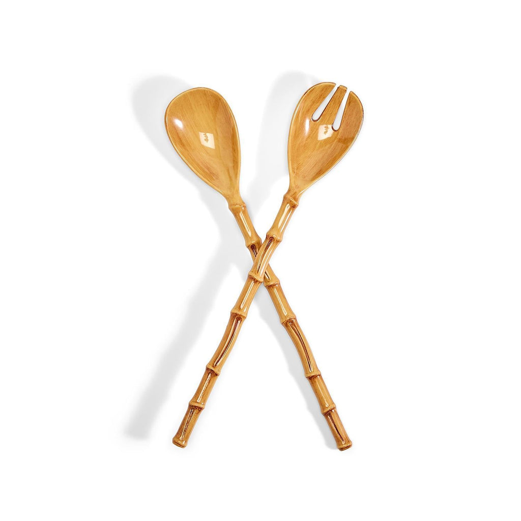 Set of 2 Bamboo Touch Accent Salad Servers by Two's Company