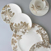 Set of (4) Arbor Gold Dinner Plates by Caskata