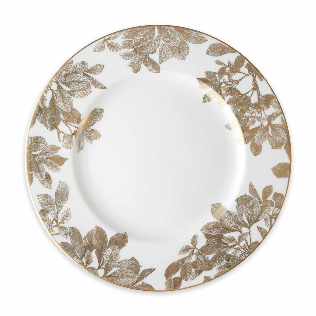 Set of (4) Arbor Gold Dinner Plates by Caskata