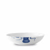 Set of (4) Blue Lucy Low Profile Soup or Pasta Bowls by Caskata