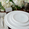 Set of (4) Cambridge Stripe White Salad Plates** by Caskata