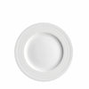 Set of (4) Cambridge Stripe White Salad Plates** by Caskata