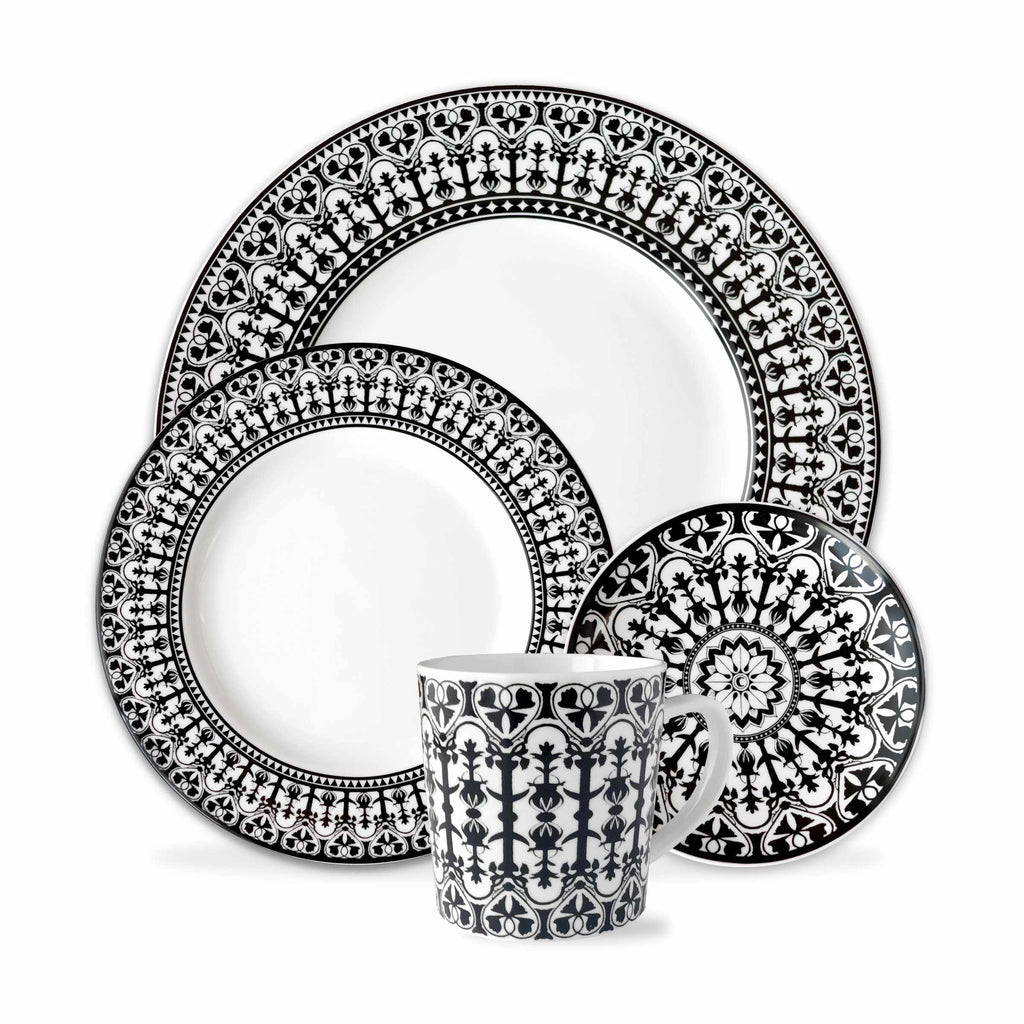 Set of (4) Casablanca 4-Piece Place Settings by Caskata
