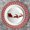 Set of (4) Casablanca Crimson Dinner Plates by Caskata