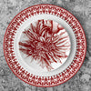 Set of (4) Casablanca Crimson Dinner Plates by Caskata