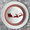 Set of (4) Casablanca Crimson Salad Plates by Caskata