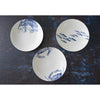 Set of (4) Crabs Blue Low Profile Soup or Pasta Bowls by Caskata