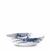 Set of (4) Crabs Blue Low Profile Soup or Pasta Bowls by Caskata