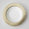 Set of (4) Ellington Shimmer - Gold & Platinum Rimmed Soup Bowls by Caskata