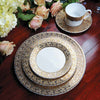 Set of (4) Ellington Shimmer (Gold & Platinum) Salad Plates by Caskata