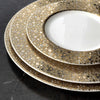 Set of (4) Ellington Shimmer (Gold & Platinum) Salad Plates by Caskata
