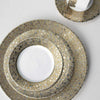 Set of (4) Ellington Shimmer (Gold & Platinum) Salad Plates by Caskata
