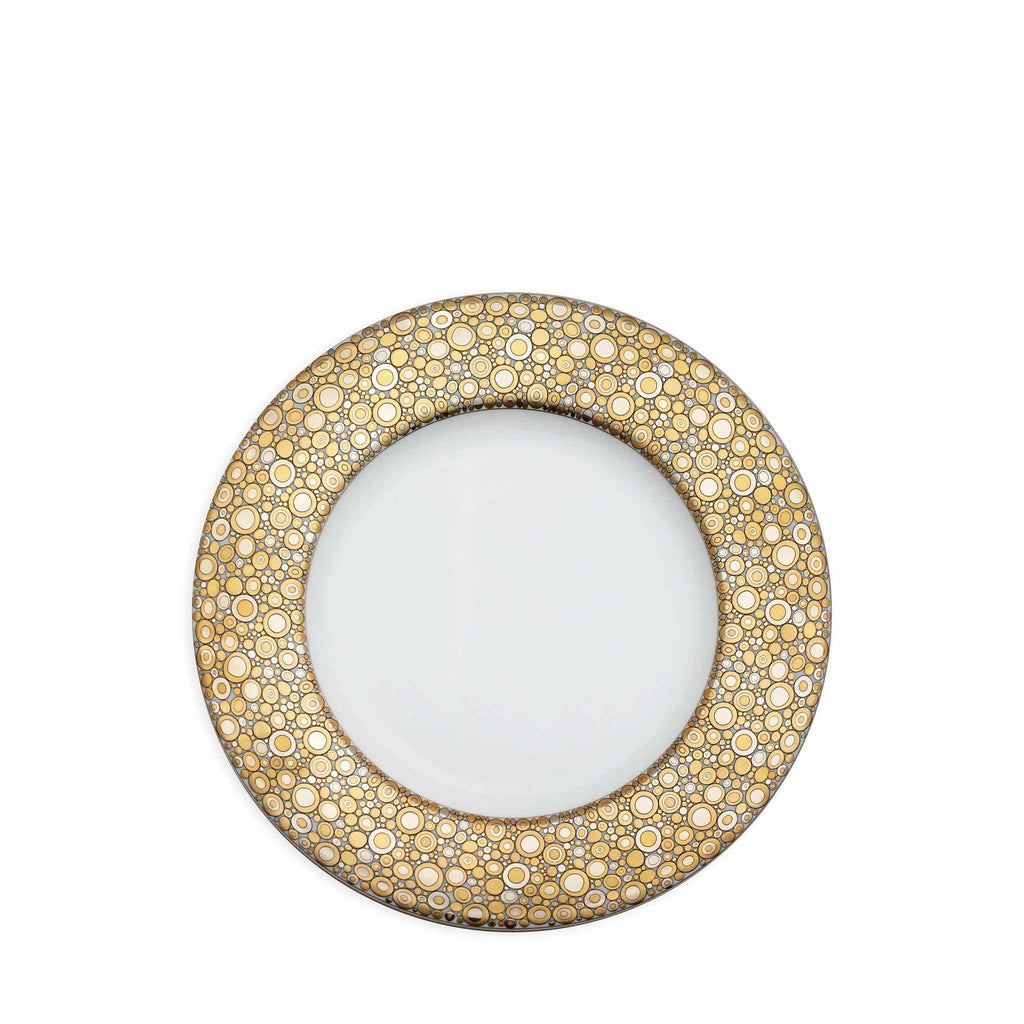 Set of (4) Ellington Shimmer (Gold & Platinum) Salad Plates by Caskata