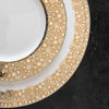 Set of (4) Ellington Shimmer - Gold & Platinum Simplified Dinner Plates by Caskata