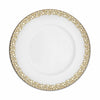 Set of (4) Ellington Shimmer - Gold & Platinum Simplified Dinner Plates by Caskata