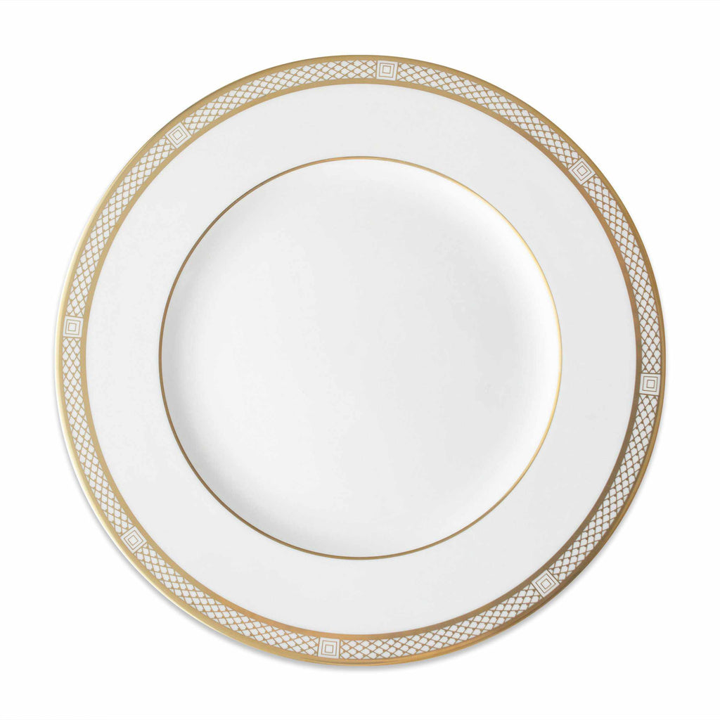 Set of (4) Hawthorne Gilt - Gold Simplified Dinner Plates by Caskata