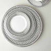 Set of (4) Hawthorne Ice - Platinum Bread & Butter Plates by Caskata