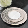 Set of (4) Hawthorne Ice (Platinum) Salad Plates by Caskata