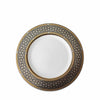 Set of (4) Hawthorne Onyx - Gold, Platinum & Black Salad Plates by Caskata