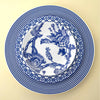 Set of (4) Newport Blue Dinner Plates** by Caskata