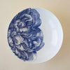 Set of (4) Peony Blue Low Profile Soup Bowls by Caskata