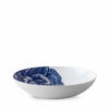 Set of (4) Peony Blue Low Profile Soup Bowls by Caskata