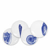 Shells Blue Canapés Mixed Set of 4 by Caskata