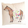 Show Horse in Chintz 22" Pillow by Dana Gibson