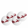 Sleigh Red Canapés Set of 4 by Caskata