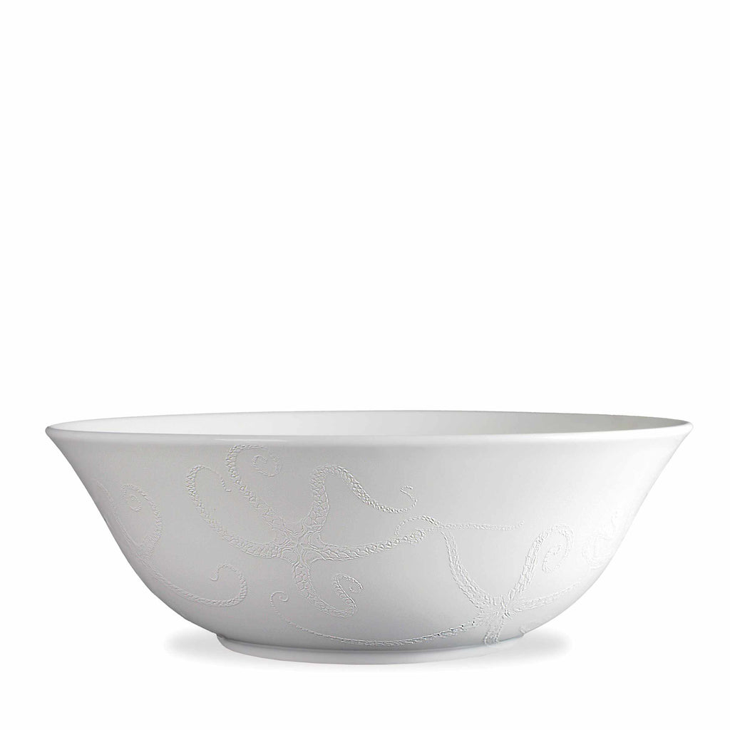Starfish White on White Serving Bowl by Caskata