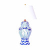 Summer Palace Ginger Jar Lamp in Blue by Dana Gibson