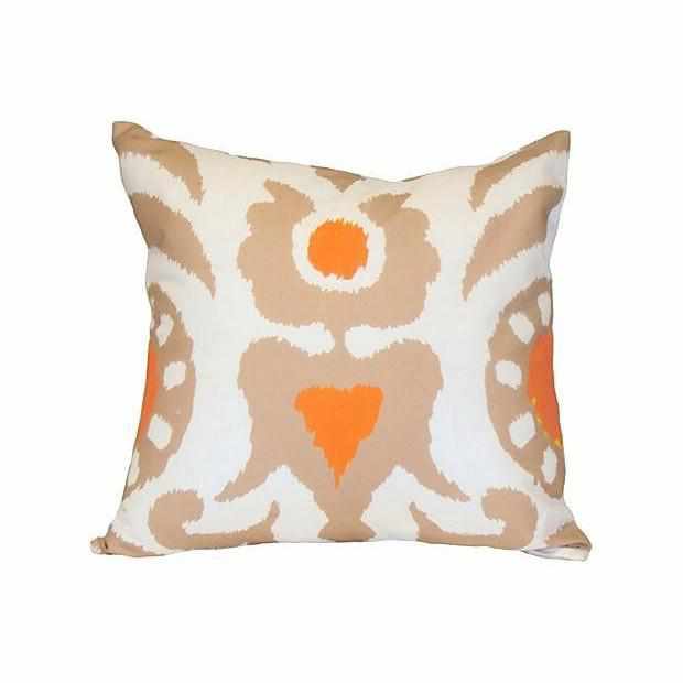 Taupe Agra 22" Pillow by Dana Gibson