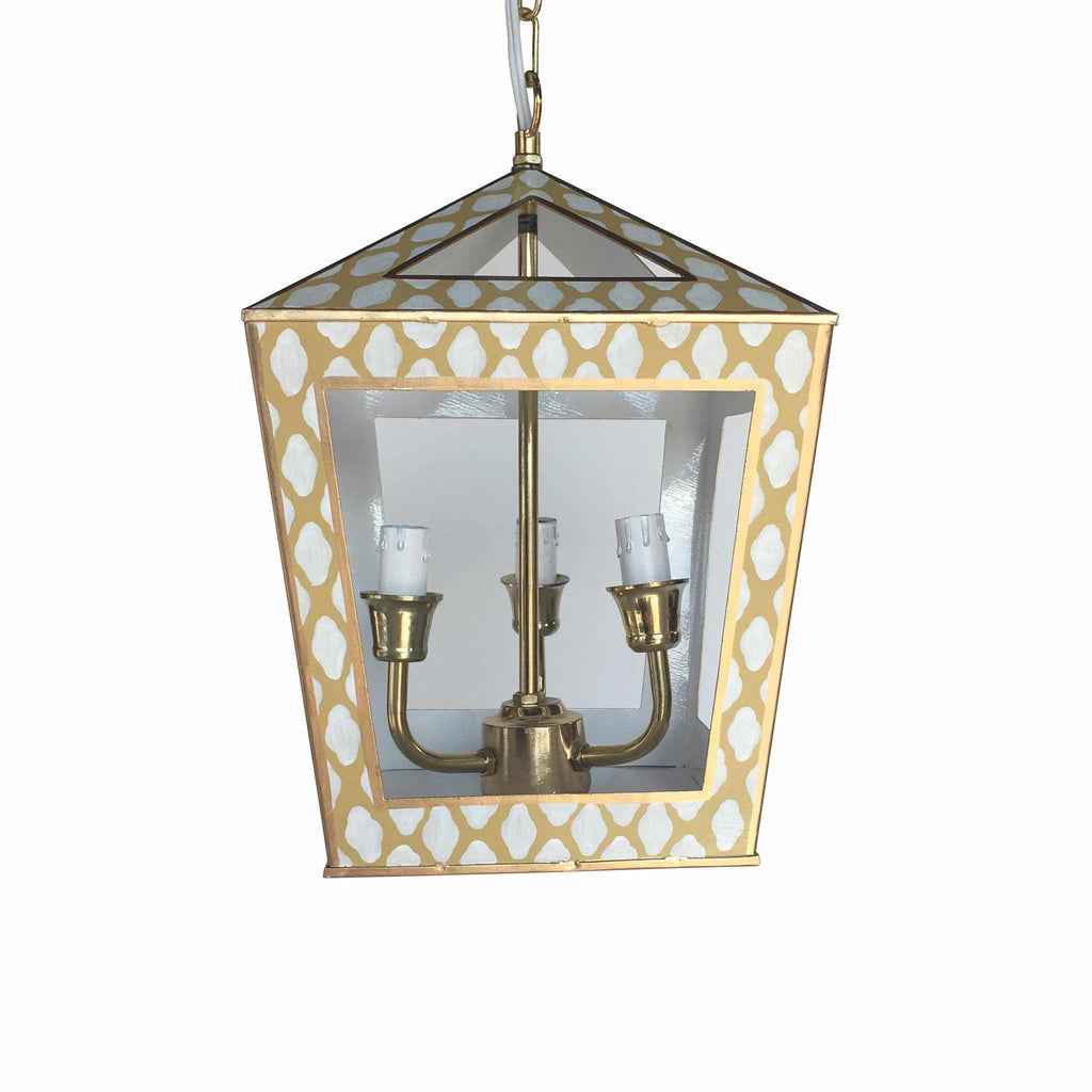 Tucker Lantern in Taupe Parsi by Dana Gibson