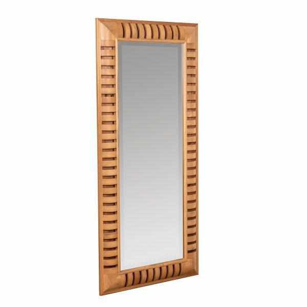 Ventura Carved Natural Wood 78" Floor Mirror by Cooper Classics