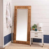 Ventura Carved Natural Wood 78" Floor Mirror by Cooper Classics