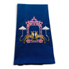 Vibrantly Blue - Towel - Cheetah with Umbrella by Pagoda Chinoiserie by Vibrantly Blue