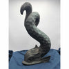 Vintage Hollywood Regency Decorative Bronze Dolphin (Dauphin) by Vintage