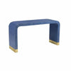 Waterfall 60" Console Table in Blue by Chelsea House