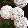 Winterberries Red Canapés Set of 4 by Caskata
