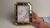 Golden Bamboo Fretwork 5" x 7" Photo Frame with Mirrored Border